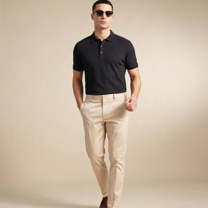 VERELL™ Windsor Polo – shine black
