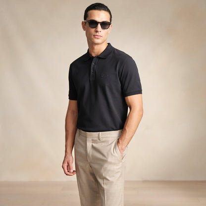 VERELL™ Windsor Polo – shine black